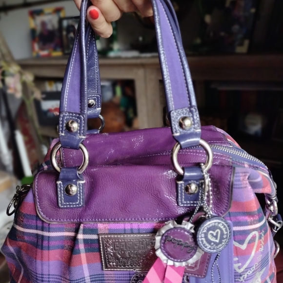 Coach Purple Poppy Handbag - Picture 5 of 8